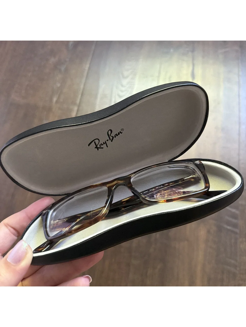 Ray Ban RB5287 5711 Spotted Havana Tortoise Eyeglasses 54 18 145 w Case